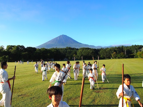 富士山とグランド