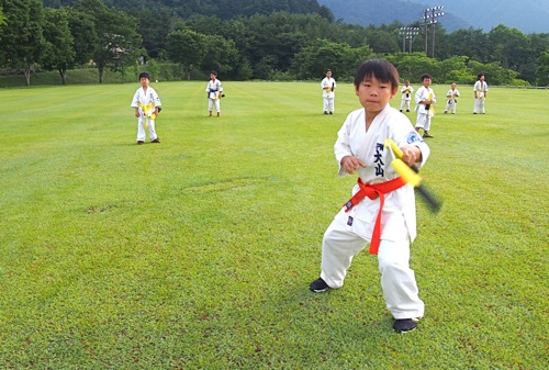 2014サマーキャンプ最終日早朝ヌンチャク3