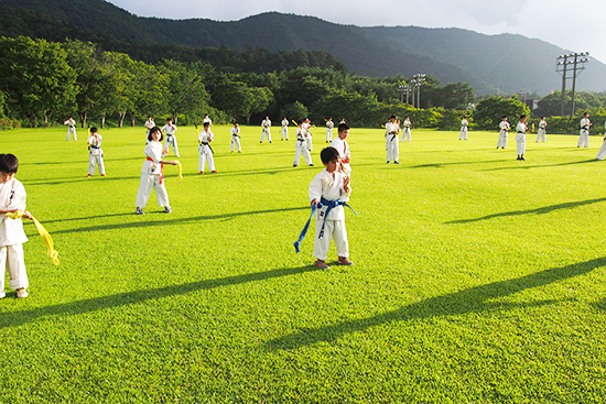 2019夏合宿 早朝稽古ヌンチャク